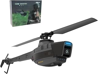 SKLL C128 Reconnaissance Aérienne Modèle Dhélicoptère Militaire, 2.4G 4CH RC Avion Militaire, Jouet Hélicoptère Professionnel, Avion de Combat pour Enfants Et Adultes (RTF)
