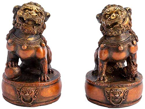 Statue lion en bronze et ornement en pur cuivre pour la maison