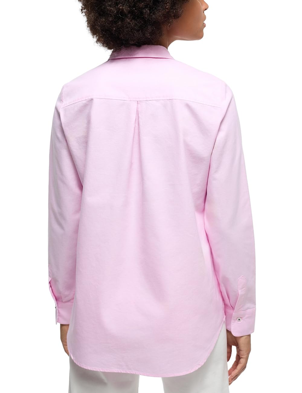 ETERNA Regular Bluse Langarm Hemdkragen Oxford rosa