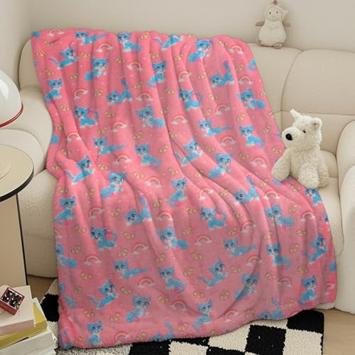 LXTOPN Manta infantil para niñas – Manta mullida para regalo de cumpleaños para 3, 4, 5, 6, 7, 8, 9 años, color rosa