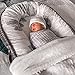Baby Lounger Cover for Co Sleeping Baby Portable Lounger Nest Infant Bassinet Reversible 100% Cotton Newborn Lounger Cover for Bedroom/Travel
