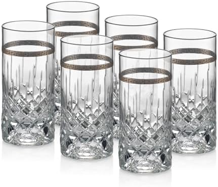 Gural Porselen Barok 6 Parça Su Bardağı Platin