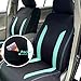 4PCS Cooling Car Seat Covers,Breathable Front Seat Covers with Mesh Construction and Foam Padding,Car Seat Protector to Reduce Back Sweating,Universal Car Interior for Car SUV (Mint)