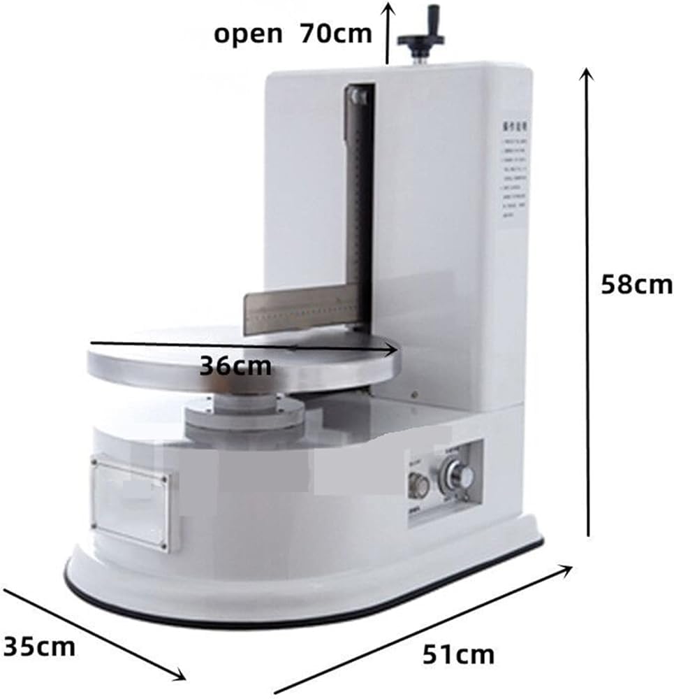 Máquina para glaseado de Pasteles, aplicador eléctrico Giratorio Ajustable para glaseado de Crema, esparcidor automático de Crema de Mantequilla, Pan Redondo y Pastel, máquina para glaseado.