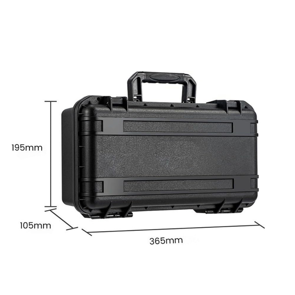 Custodia portatile per Go S, guscio protettivo rigido in polipropilene con organizer, scatola da viaggio per console portatile e accessori, nero