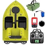 FLTRGO Barca Esca Cercatore di Pesci da Pesca, Barchino Carpfishing GPS con Ecoscandaglio per Pesca sul Ghiaccio Pesca in Kayak, Segna 16 Punti di Pesca, Carico di 2 kg, Batteria da 5200 mAh