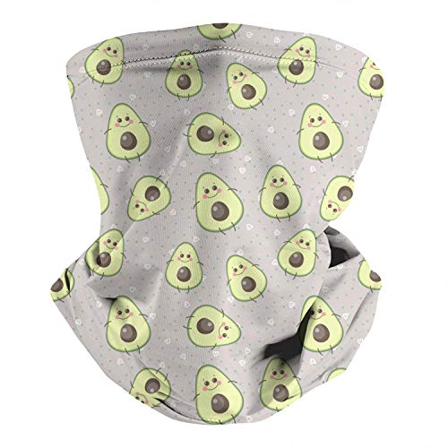 Unisex Seamless Avocados Face Avocado Plant Face Mask Bandanas for Dust, Outdoors, Festivals, Sports
