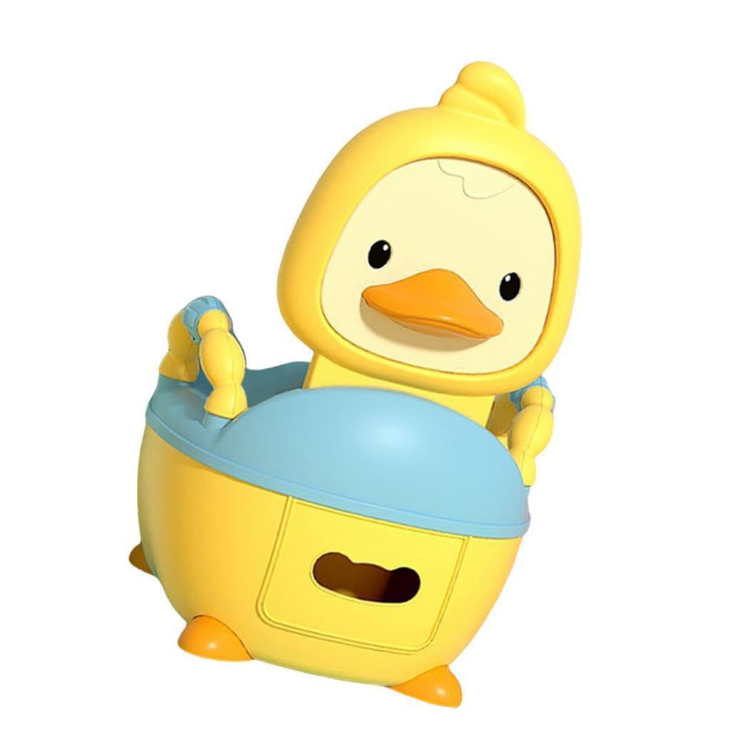 Alcxazs Men's Yellow Baby Potty Toilet Chair Comfortable Travel Friendly Removable Safety Features Training Children Ages 0-7 Kids Potty Chair Comfortable Seat Training, 30X35.5x47.5cm