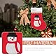 TOYANDONA Weihnachtsstrumpf Mini Geschenktüte Kamin Nikolaussocken Nikolausstiefel Weihnachten Strumpf Beutel Hängende Strümpfe Weihnachtssocke zum Befüllen Aufhängen für Weihnachtsdeko 24 Stück