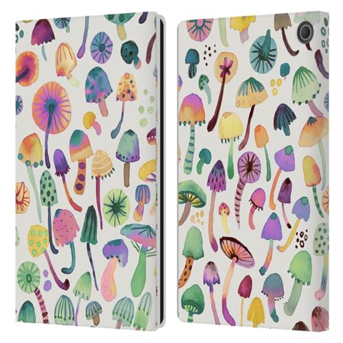 Housse Amazon Fire Max 11 avec porte-carte et support vidéo, motif abstrait Ninola