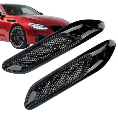 Frfik Bildekal, dekorativ attrapp ventilationsgaller för fordon – fordon utomhus dekorationsfolie | för SUV lastbil limousin och för dagliga bilresor pendling