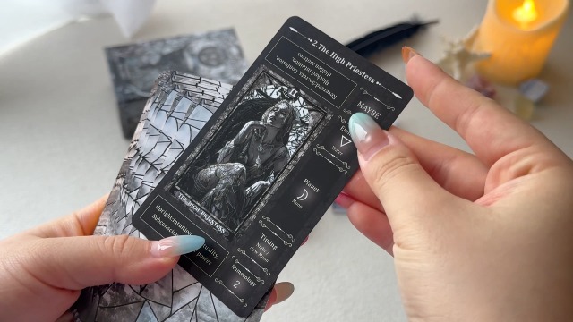 Amazon.com: Black Stained Glass Tarot Cards for Beginners with