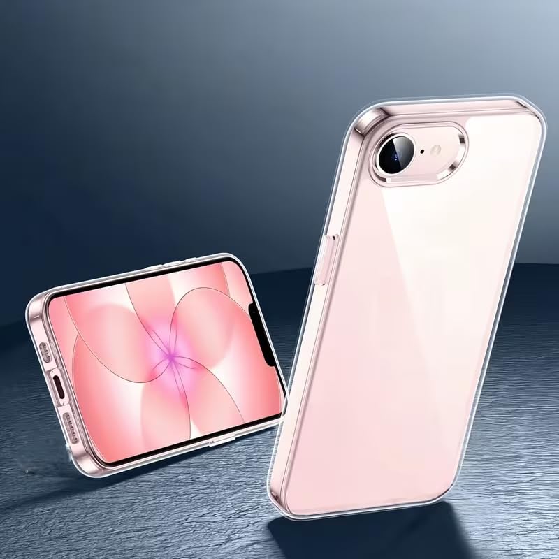 Image of DIZORO Crystal Clear Compatible with iPhone 17e / iPhone 16e Case with Anti-Yellow Anti-Scratch Shockproof Transparent Cover