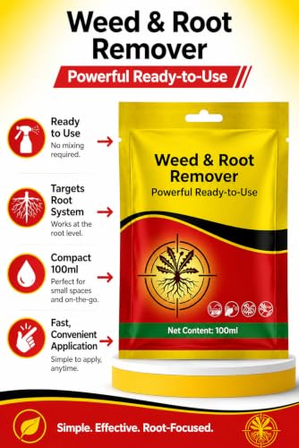Image of Weed and Root Remover 100gm Ready to Use | Fast Acting Deep Penetrating Formula | Removes Weeds from Root for Garden, Lawn, Driveways, Pathways & Outdoor Areas (Pack of 1)