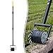 Colwelt Wheel Rotary Edger Lawn Tool 59’’, Manual Grass Edger Tool with Wheel with Extra-Wide Rubber Wheel, Garden Edger with Reinforced Bracket, Rotary Edging Tool for Landscaping Sidewalks Driveways