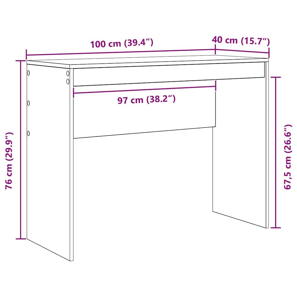 Schreibtisch mit Schubladen und Regal Beton Grau Holzwerkstoff 145,5 x 40 x 127 cm Büro Homeoffice Arbeitszimmer Stauraum Ablage ergonomisch für PC Laptop und Gaming