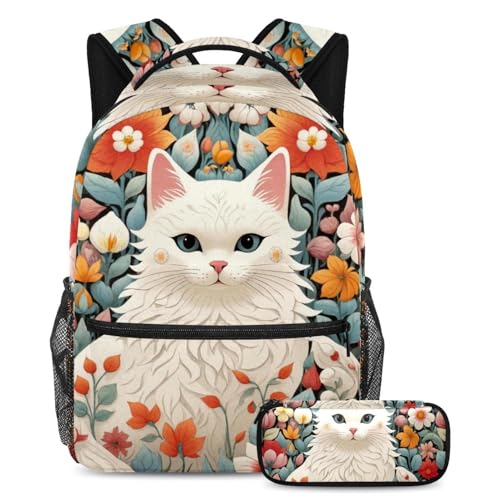 Sac à dos grande capacité avec trousse assortie pour voyage et école