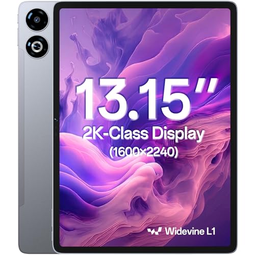 SVITOO Android Tablet 13 Inch Large Android 16 Tablet with 4G LTE & WiFi 8GB RAM + 32GB Expansion 128GB Storage 2K-Class Display 1600×2240 90Hz 11000mAh Battery Widevine L1 1-Year Warranty