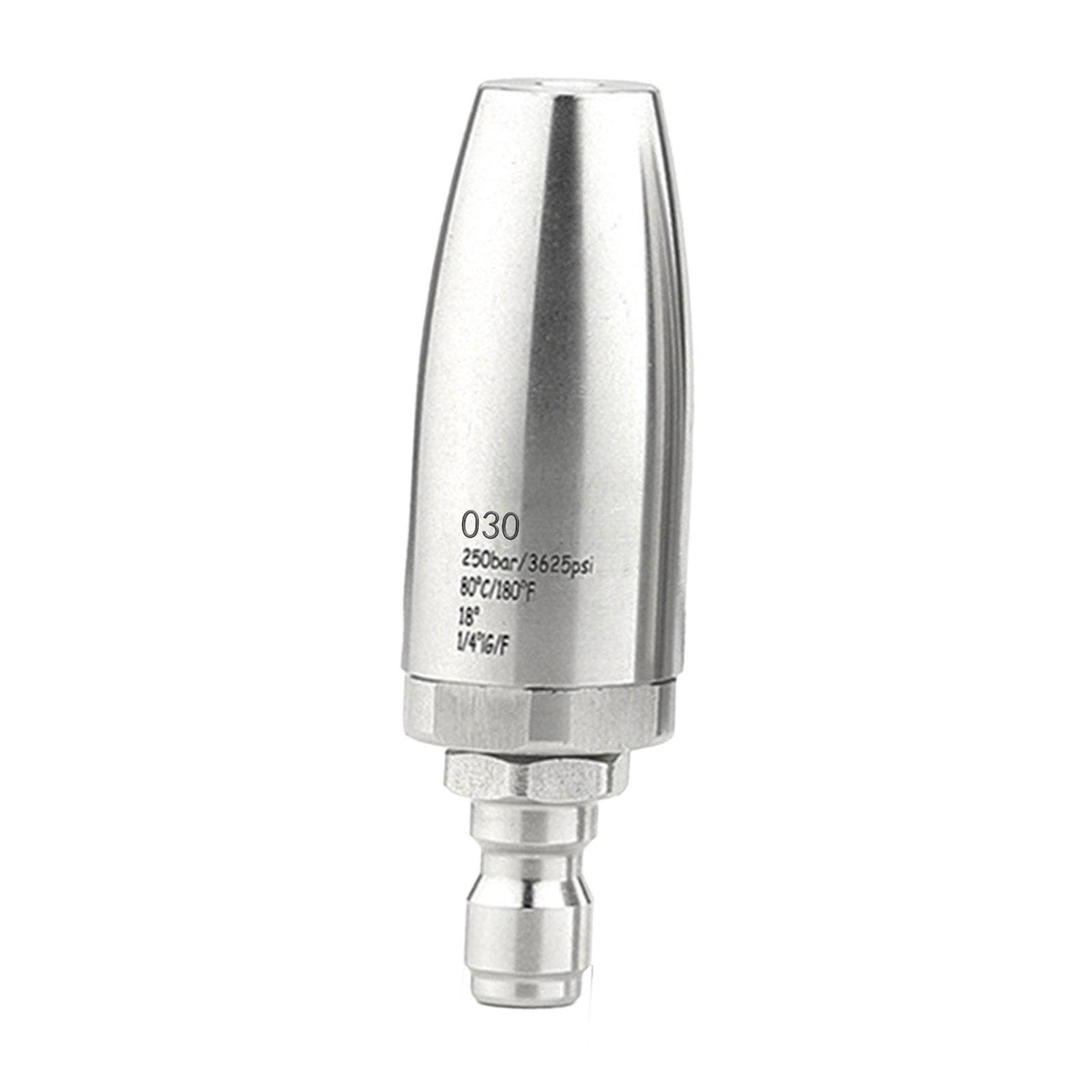 Gralara Ugello Rotante per Idropulitrice 3625PSI Accessorio Professionale in Acciaio Inox 1/4" Quick Connect, 030 Orifizio