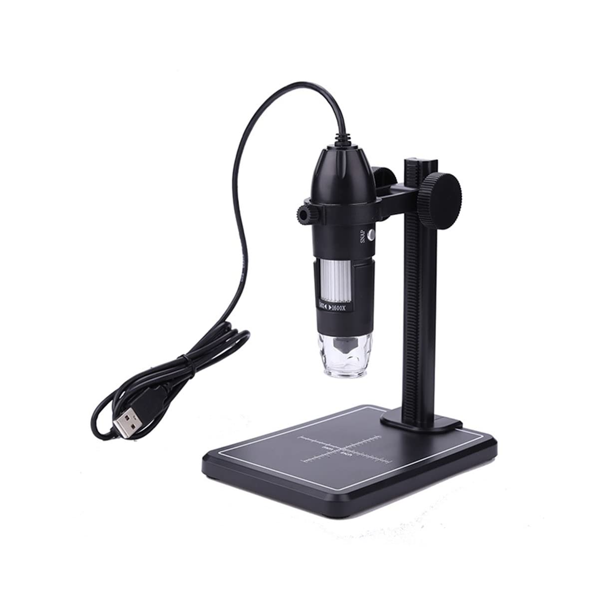 Microscope 8 LED 1000X 1600X Zoom Digital Microscope Lift Stand(with Scale Mark)