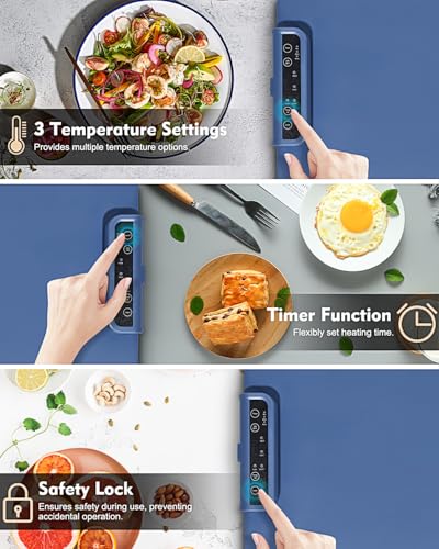 image for Owenri Food Warming Mat - Roll Up Portable Electric Warming Tray with 