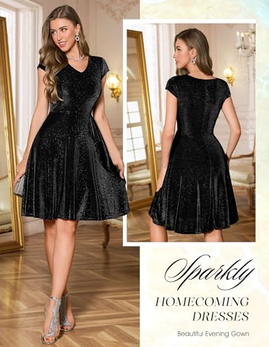 Wedtrend Sparkly Dresses for Women Glitter Formal Dress Short Prom Dress Homecoming Dresses for Teens - Image 4