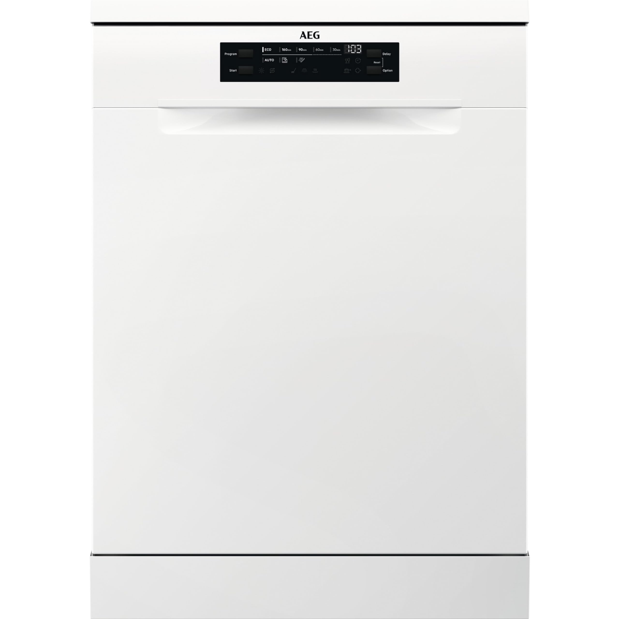 AEG FFB6491AZW Standgeschirrspüler/Serie 6000 mit SatelliteClean / 60cm / AirDry - ideale Trocknungsergebnisse/C/energiesparend/MaxiFlex Besteckschublade/Display/Startzeitvorwahl