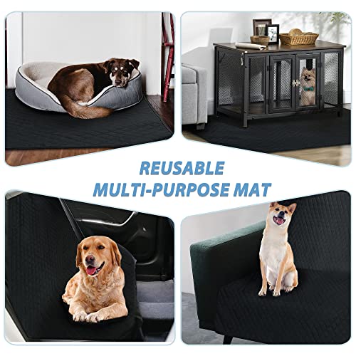 Image of Washable Pee Pads for Dogs 48 inchx48 inch Reusable Puppy Pad Pet Training Pads, Waterproof Mat Non-Slip, Dog Pee Pad Whelping Pads Dog Mat-Playpen,Crate,Sofo,Car,Potty,Bed