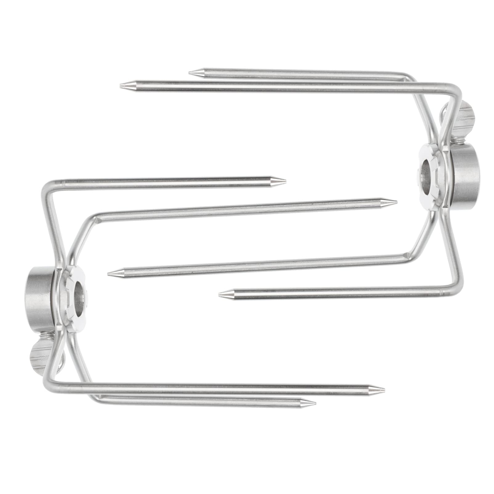 CIMAXIC Kitchen Rotating Turkey Forks Bbq Forks Set Chicken Grill Supply Stainless Steel Rotisserie Kit