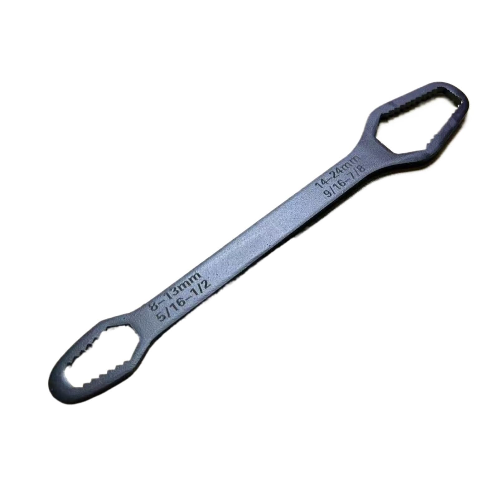 Lajhdcg Black-230Mm 8-24Mm Universal Torx Wrench Self-Tightening Adjustable Wrench Board Double-Head Torx Spanner Hand Tools For Factory(Black-230Mm)
