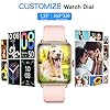 Dirrelo Smart Watch for Android Phones iPhone Compatible, Smart Watches for Women Men, 5ATM Waterproof Android Smart Watch Fitness Tracker/Sleep/Step Monitor, Pink