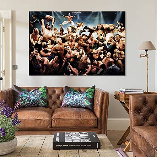 BABAQIQI 20 Wwe Canvas Art Poster en Muur Art Picture Print Moderne Familie slaapkamer Decor Posters 08x12inch (20x30cm) - Afbeelding 6