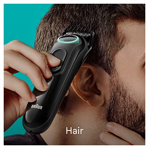 Image of Braun All-in-One Style Kit Series 3 3450, 5-in-1 Trimmer for Men with Beard Trimmer, Ear & Nose Trimmer, Hair Clippers & More, Ultra-Sharp Blade, 40 Length Settings and Washable