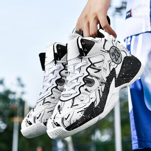 Image of Men's Basketball Shoes Fashion Printed Sneakers