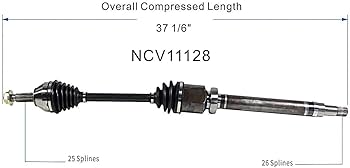 Amazon.com: GSP NCV11128 CV Axle Shaft Assembly - Right Front