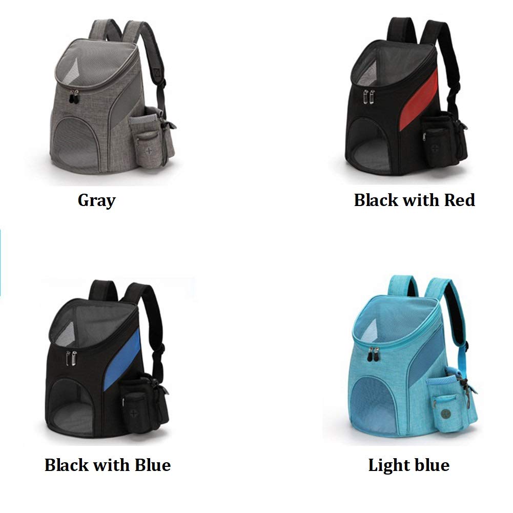 Mochilas para Perros, Bolsa de Viaje para Mascotas Gatos Portadora Portátil | Material: poliéster, soporte de hasta 3 kg, para caminar senderismo en bicicleta