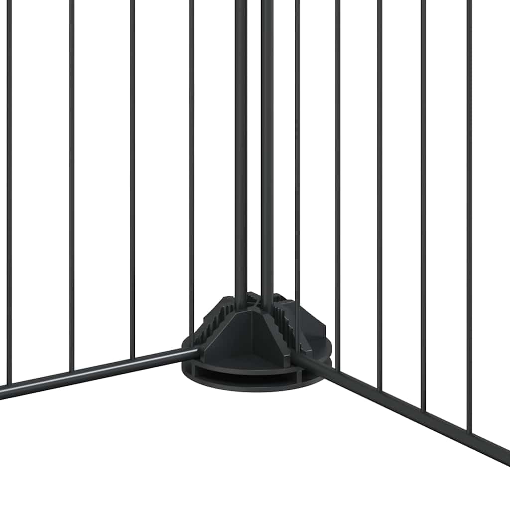 8-panelowa klatka dla zwierząt domowych z drzwiami, czarna, ze stali malowanej proszkowo, 35 x 35 cm, klatka dla małych zwierząt dla królików, świnek morskich, gryzoni, do użytku wewnątrz i na