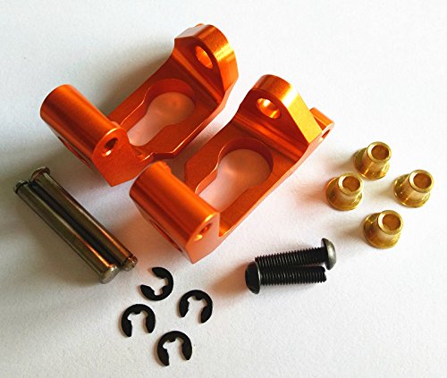 Axial SCX10 Aluminum Front C-Hub Upgrade Parts - 1 Pair Set, Orange - View #12