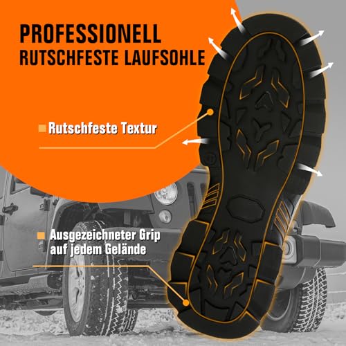 Wanderschuhe Herren Winter Warm Gefütterte Trekkingschuhe Winterschuhe, rutschfest Leichte Barfußschuhe Wanderstiefel, Bequem Winterstiefel Bergstiefel Wasserdicht Wanderhalbschuhe Outdoor Schuhe