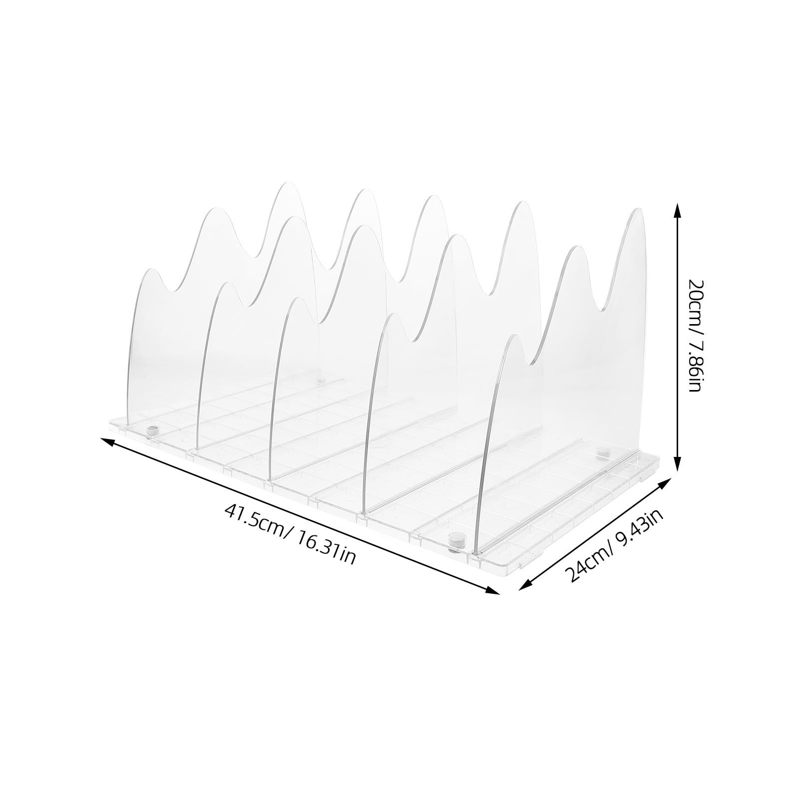 Separador de Estantes para Armario, Divisor de Estantes Transparente, Plástico, Ligero, No se Deforma Fácilmente, para Ropa y Bolsos, Hogar y Dormitorio