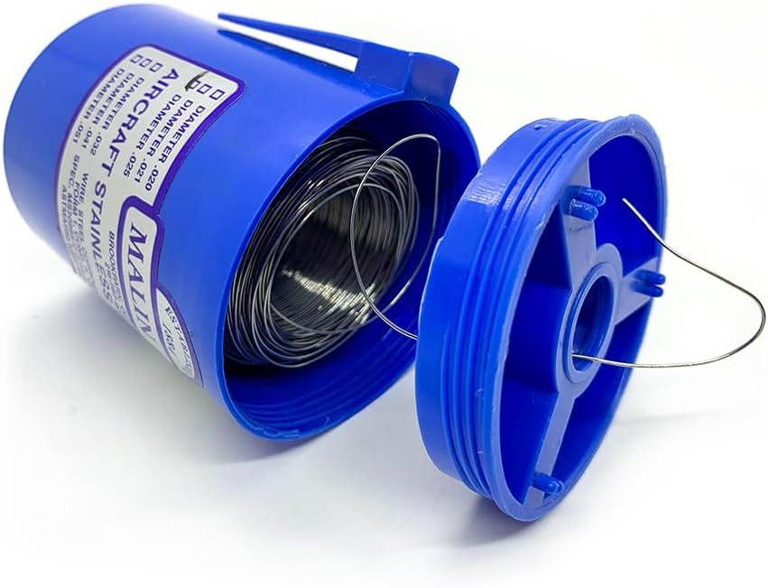 Malin - MS20995C Stainless Steel Safety Wire Lockwire Canister 0.025 Dia 596 ft. by Malin Company