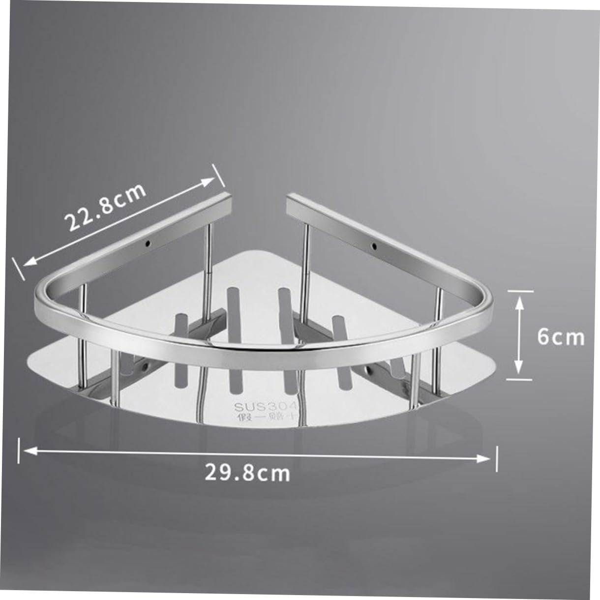 Acero Inoxidable Estante Esquinero Montaje en Pared, para Baño