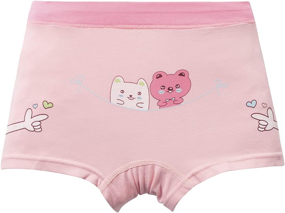 Girls Cotton Underwear Soft Boy Shorts Kids Boxer Briefs Panties(Pack of 5) - Image 3