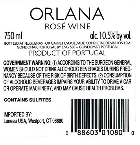 Orlana 0088603010800 Vinho Verde Rose, 750 Ml thumb #1