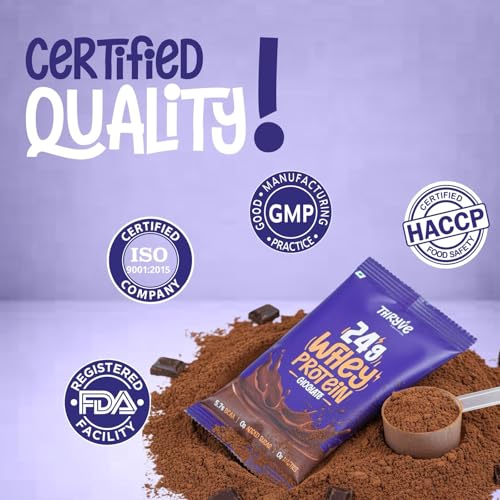 Image of Whey Protein | Chocolate Flavour | 24g Protein | Gluten Free | 0% Added Sugar | Single Serving Sachets | Pack of 5