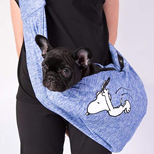 Bolsa Sling Zooz Pets Snoopy Jumping Azul Royal