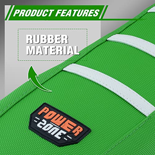 Fewfuss Dirt Bike Seat Cover - White Stripe Universial Seat Cover For Dirt Bike - Motorcycle Motorcross Enduro Seat Covers (Green) #TOP5