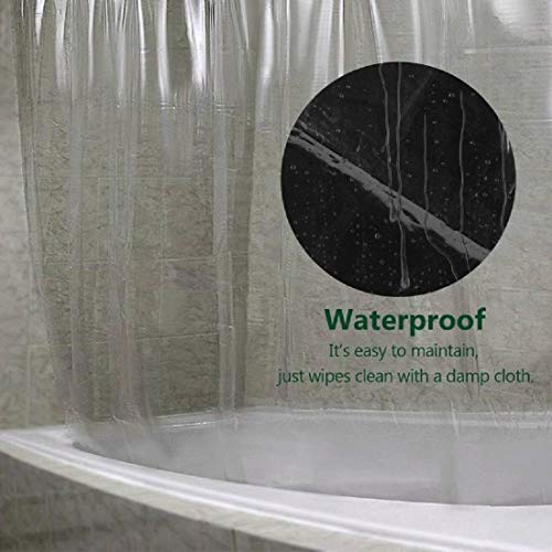 Image of SHAVIN PVC Waterproof Transparent AC Door Curtain | 15mm Thick Heavy Duty Strip Curtain | Dust & Insect Proof | 7 Feet (54 x 84 Inch), White (Pack of 1)