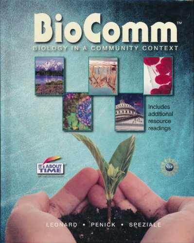 Preisvergleich Produktbild BioCom: Biology In A Community Context