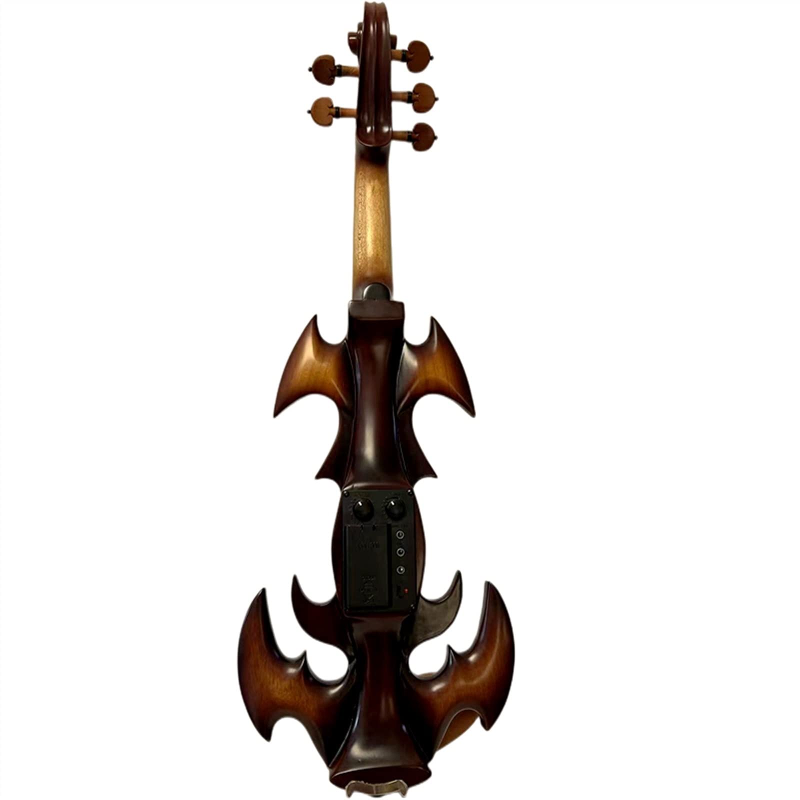 Violon Student Legno Massello 5 Corde 4/4 Violino Elettrico Violino Parti in Legno di Bosso con Custodia, Archetto, Cavo di Collegamento